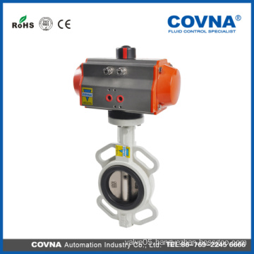 Best price Cast iron wafer pneumatic butterfly valve with SS304 DIS